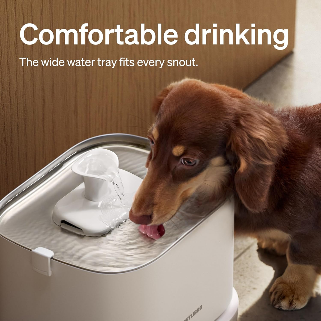 Dog Water Fountain Stainless Steel Smart App 3L Automatic Pet Fountain